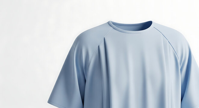 Three views of a blue sweatshirt displayed on a white background with sweatshirt raglan sleeves shown three angles
