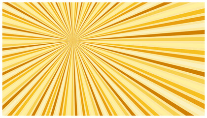 Obraz premium Golden sunburst background with light yellow radial beams for bright decorative designs.