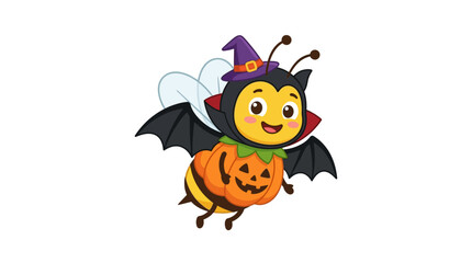 Fototapeta premium Cute Bee Halloween Costume Cartoon
