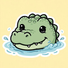 Naklejka premium Crocodile icon