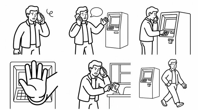 Phone scam prevention at an automated teller machine