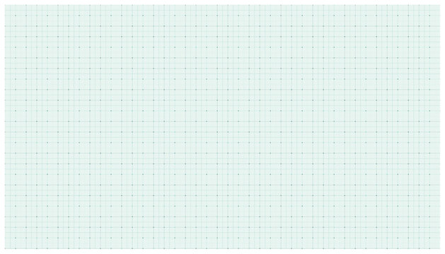 Mint green millimeter grid paper pattern with dark nodes for accurate scientific charts.