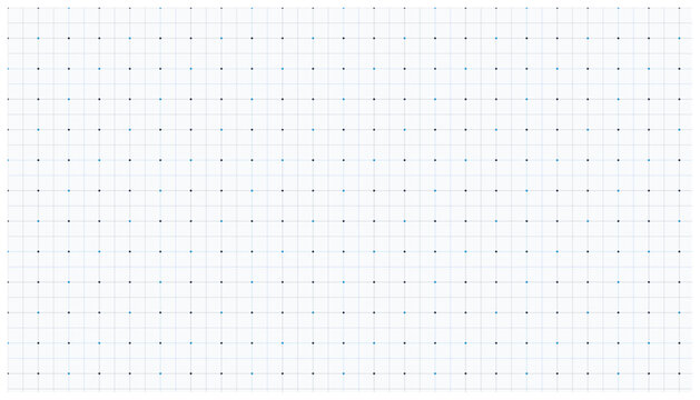 White grid with blue and black dots suitable for data visualization or tech backgrounds.