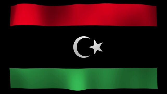 Libya Flag Waving