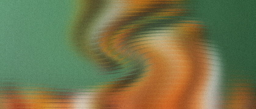 Granular emerald orange, mystical digital backdrop, ideal for seasonal banners and designs., subtle horizontal undulations, shimmering blurred