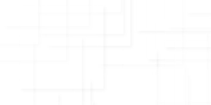 Modern Abstract white background design with layers of textured white transparent material in triangle and squares shapes. White color technology concept geometric line vector background.