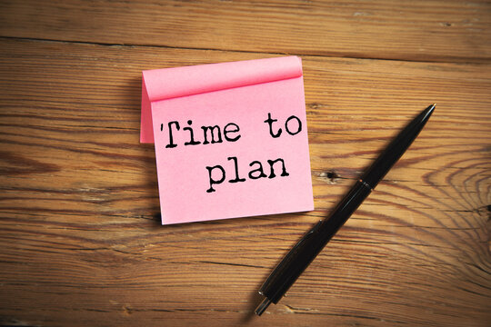 time to plan text on paper