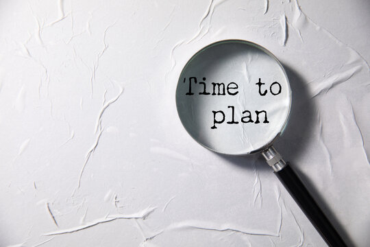 time to plan text on paper