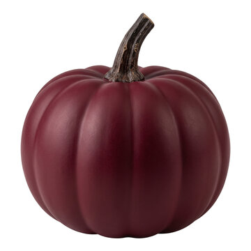 Dark red decorative pumpkin