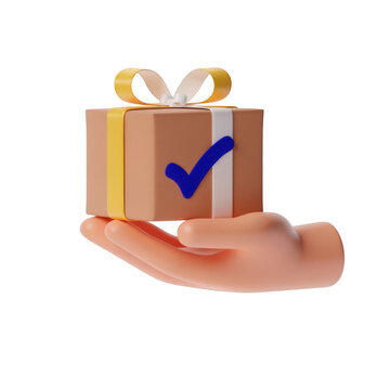3D gift box graphic