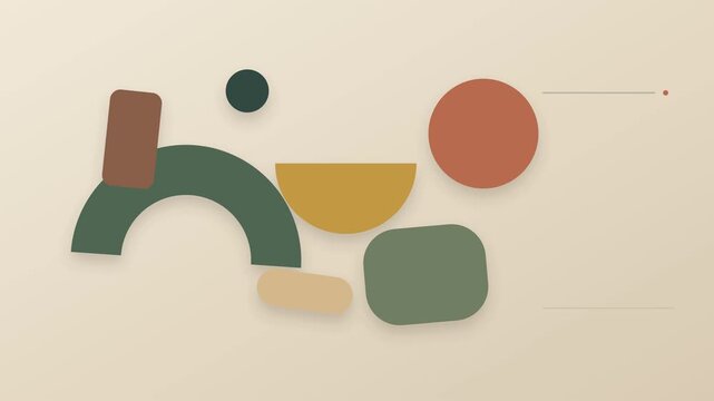 Earth tone arches and blocks rebalancing in editorial layout