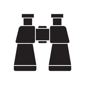 Hunting binoculars icon vector symbol illustration