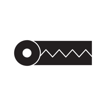 Rolled sleeping mat vector icon symbol