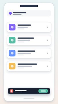 Mobile list item swiping away and returning with undo action