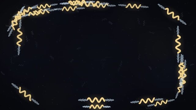 Spiral bacteria spinning flagella to swim forward seamless loop