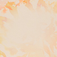 Naklejka premium Orange watercolor background, autumn season