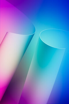 3D Geometric Ribbon Gradient