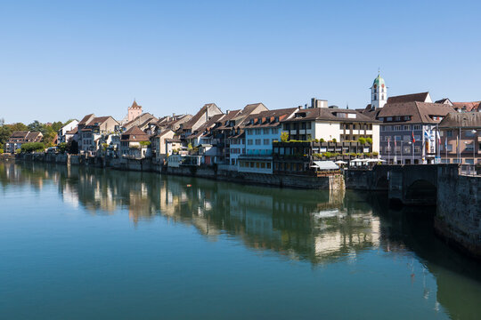Stadt Rheinfelden am Hochrhein im Kanton Aargau, Schweiz