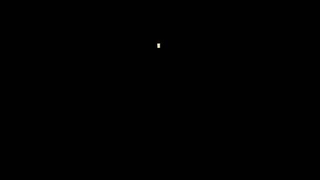 Minimal White Loading Circle Animated Spinner Motion Graphic Video Isolated on Black Background
