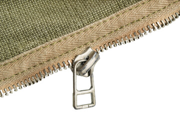 Zipper slider closeup © Tarzhanova