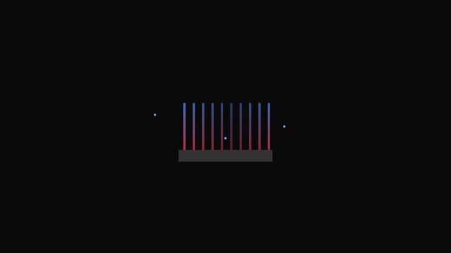 CPU Heat Sink Flow: Isometric Electronics Cooling with Heat Gradient and Forced Air Convection