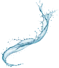 Fotobehang Onderzeeër Twisted water splash isolated  © phive2015