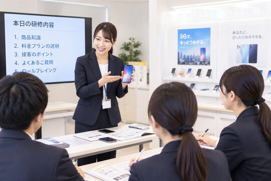携帯ショップ・社員研修・販売指導
