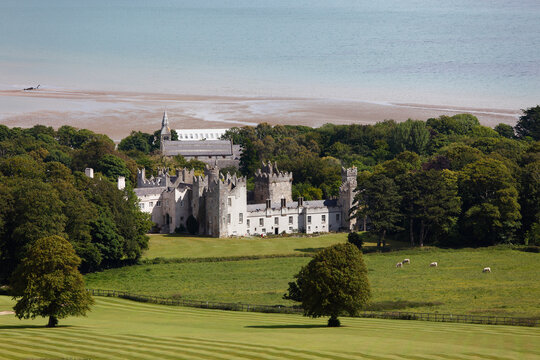 Ireland, Leinster, County Fingal, View of Howth Castle