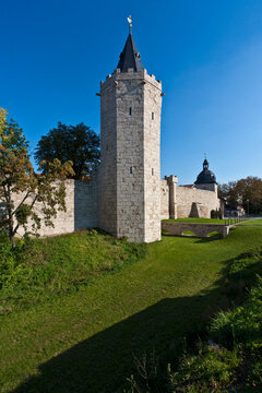 Germany, Thuringia, Muhlhausen, View of city wall