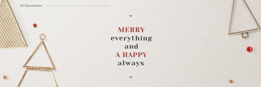 Christmas greeting twitter post template
