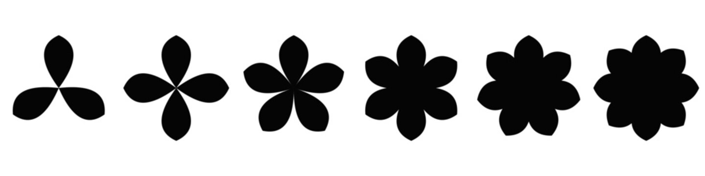 Star collection - simple flat geometrical design elements
