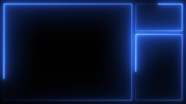 Glowing blue frame background for streamers