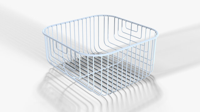 Metal Basketball Hoop 3D Rendering 