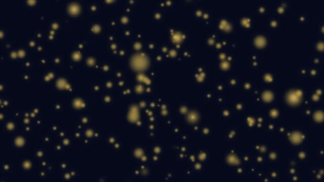 golden bokeh light animation glowing particles floating dust magical sparkles dark background motion graphic element seamless looping video asset 4k resolution