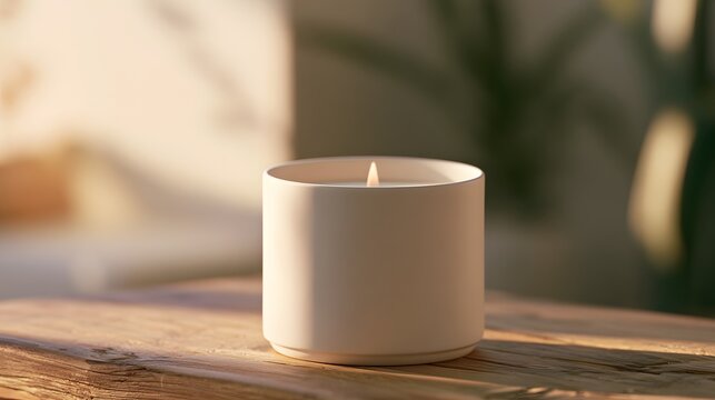 A simple candle represents relaxation, personal care, emotional renewal, and peaceful daily rituals.