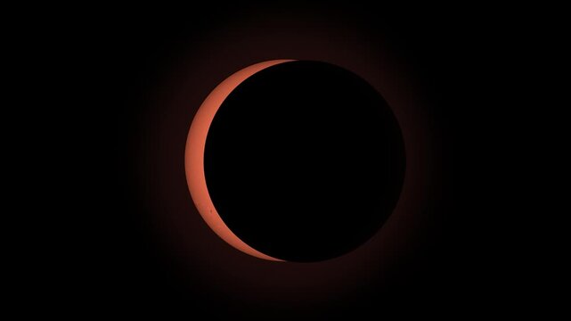 Total Solar Eclipse Animation Loop