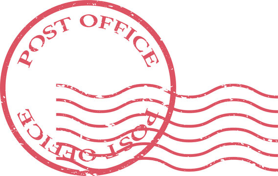 Post office postmark cancellation mark icon vector illustration