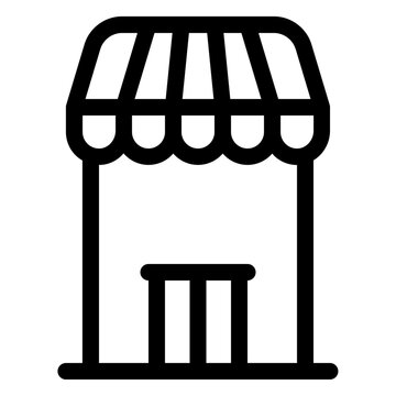 Shop Store Market Cafe Line Icon