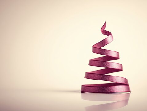 elegant pink ribbon christmas decoration