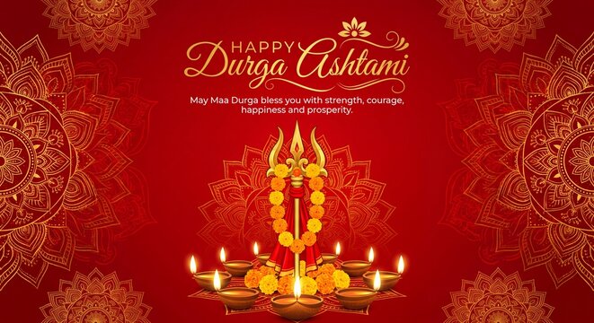 Godess Durga on Maha Navratri, Navadurga, Durga Puja, Sharad Navratri, Jyeshtha Shukla Ashtami/Masik Durga Ashtami, Mahanavami, Vijayadashami, Dussehra, Durga/Mahakali/Jagadamba