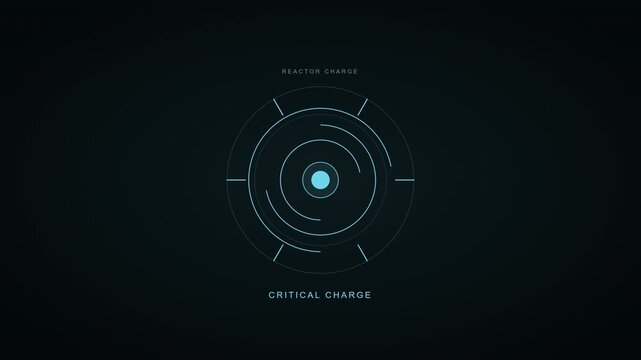 Sci-Fi Reactor Charging Loading Animation Futuristic HUD Seamless Loop