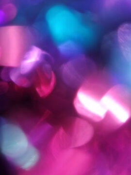 Pink Blue Abstract Bokeh Light Background