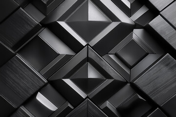 Obraz premium Monochromatisches Wiederholungsmuster aus geometrischen Formen und symmetrischen Winkeln