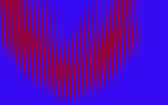 Abstract red and blue vertical line pattern background with moire effect