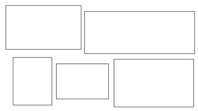 Comic book frames