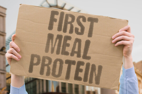 "First meal protein" Protein breakfast stabilizes your brain. FIRST. MEAL. PROTEIN. STABILIZE. BRAIN.