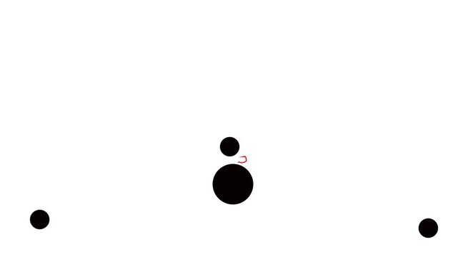 In the lower corners, single atoms tremble. In the middle, two molecules interact between them. A bolt of energy flashes between them.
