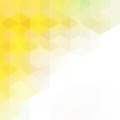 Obraz premium Abstract yellow background with a geometric pattern of hexagons for your design and presentations. eps 10