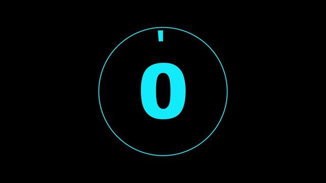 5 seconds simple countdown timer. Circle countdown timer 5 seconds animation from 5 to 0 seconds, 5 Seconds countdown timer, Countdown timer, circle countdown animation for special deal Promotions. 4K