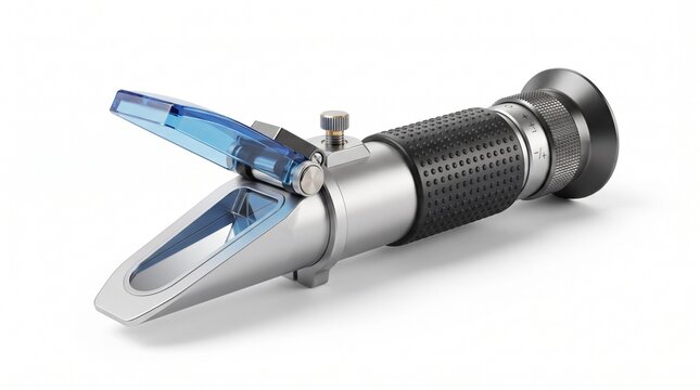 High-precision handheld refractometer for accurate liquid analysis and concentration measurement in scientific and industrial applications